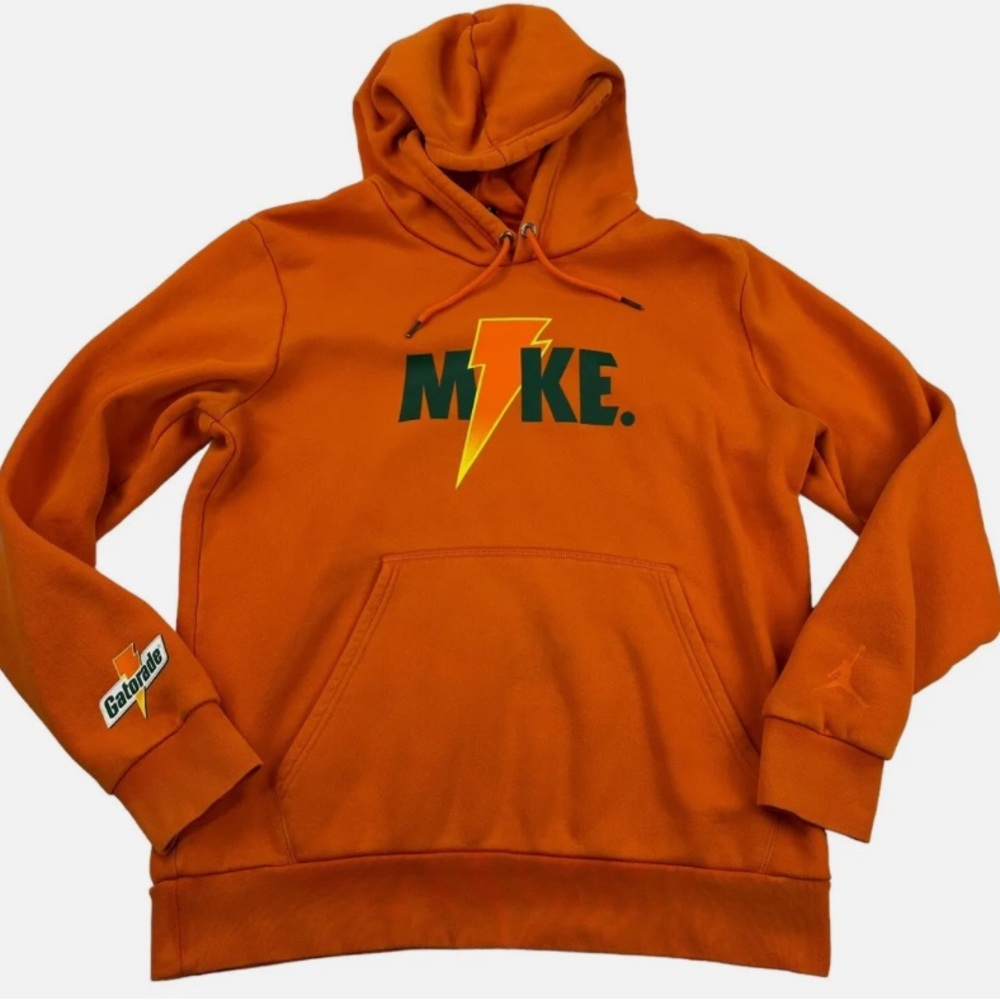 Nike Jordan Brand Be Like Mike Gatorade Orange Hoodie Mens Large